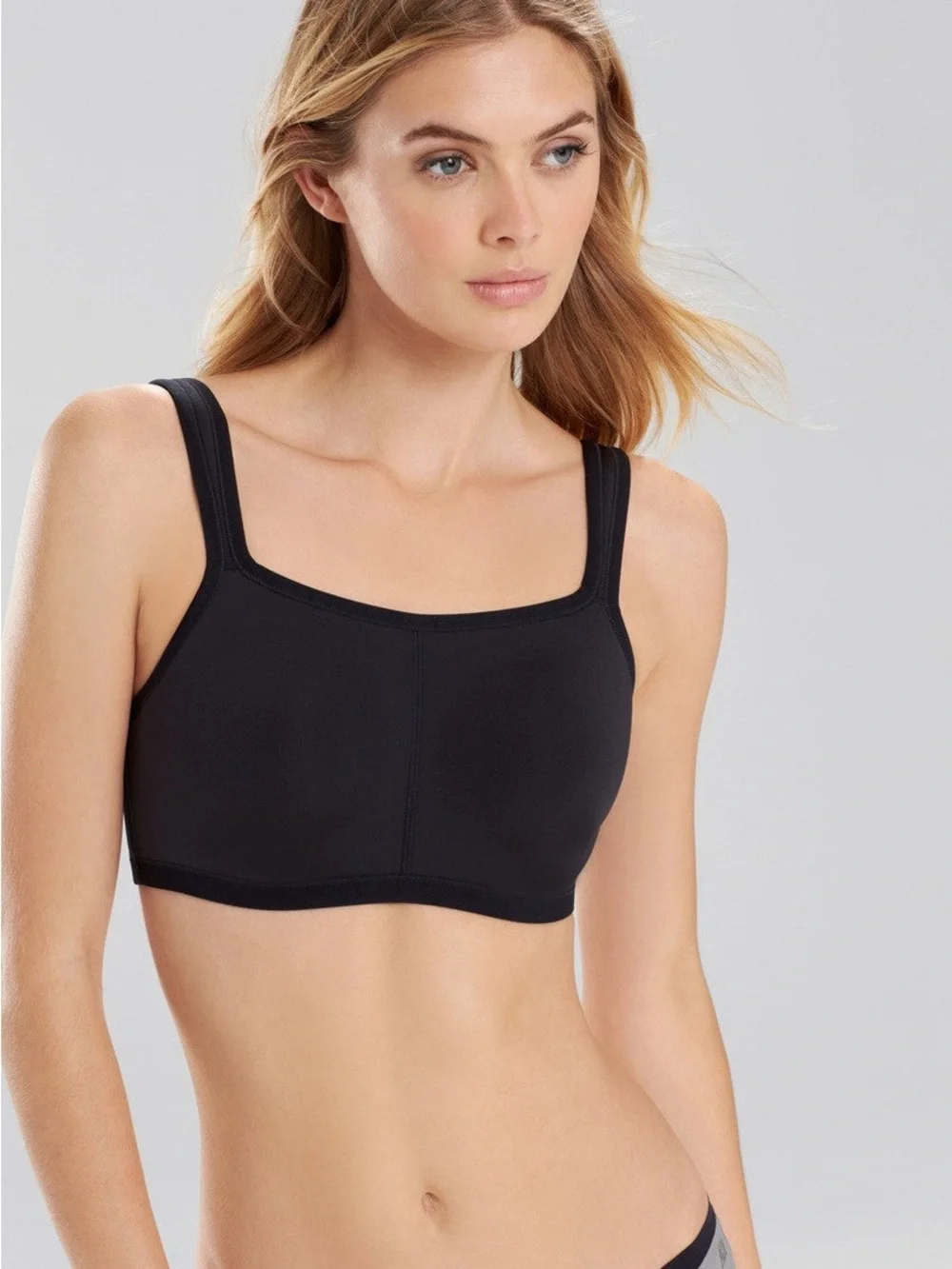 Natori Yogi Contour Convertible Sports Bra 40DDD Black Full Coverage Underwire